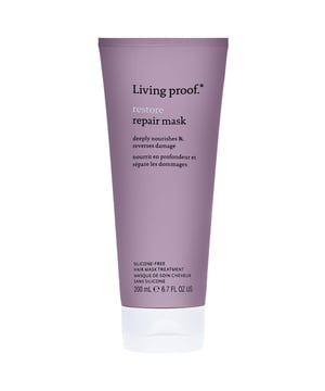 Transform your hair with the Living Proof Restore Repair Mask, an intensive treatment designed to rejuvenate damaged hair. This powerful mask corrects dryness, adds softness and shine, and protects against environmental stressors. Infused with the Healthy Hair Molecule, it enhances smoothness and keeps hair cleaner longer. With nourishing amino acids and Tucuma butter, your hair will look radiant and feel luxurious. For best results, apply 1-2 times weekly on clean, damp hair, leave for 5 minutes, and rinse thoroughly.