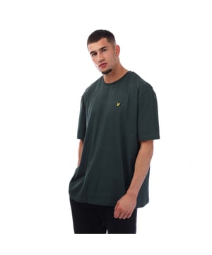 Mens Lyle And Scott Plain T- Shirt in teal.- Ribbed crewneck.- Short sleeves.- Embroidered logo.- Regular fit.- 100% Cotton.- Ref: TS400VOGXX311