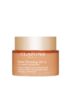 Discover the power of Clarins Extra-Firming Day Cream SPF15, designed for all skin types. This innovative cream features exclusive COLLAGEN³ TECHNOLOGY, including Collagen polypeptide, Pecan Tree extract, and Organic Mitracarpus extract to enhance your skin's natural support. Enriched with Niacinamide, it revitalizes your complexion for an even skin tone and radiant glow. With SPF15, it provides essential protection against harmful UV rays. Enjoy visibly firmer skin and a lifted appearance. Apply each morning to a clean face, avoiding the eye area.