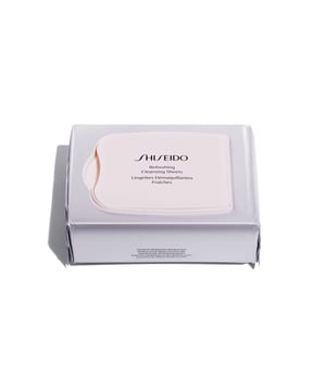 Discover the ultimate convenience in skincare with Shiseido Pureness Refreshing Cleansing Sheets. These 100% cotton wipes effortlessly remove impurities and makeup, making them perfect for on-the-go use. Each sheet is housed in a resealable box, ensuring freshness and portability. Formulated to be pH-balanced, these dermatologist-tested wipes are gentle on the skin, non-comedogenic, and free from alcohol and oil. Simply wipe the sheet over your face to cleanse, reseal the flap, and discard after use. Elevate your cleansing routine with Shiseido's premium skincare.