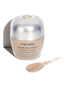 Experience the transformative power of Shiseido Future Solution LX Total Radiance Foundation SPF 15. This luxurious, age-defying foundation features a creamy texture that effortlessly glides onto your skin, delivering a flawless and radiant finish. Enriched with skincare ingredients, it not only enhances your complexion but also promotes a brighter, more youthful appearance. For optimal results, apply after your regular skincare routine, starting from the center of your face and blending outward in circular motions. Elevate your makeup game with this must-have foundation!