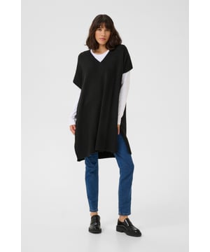 Loose fit,Ärmellos  Extra schonwäsche 30°, Nicht bleichen, Nicht im Trockner trocknen, Liegend trocken im Schatten, Kalt bügeln max. 110° C, Trockenreinigung  97% Polyester,3% Elasthan