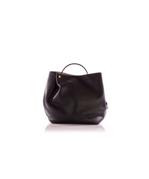 VINTAGE, RRP AS NEW
This Diorific bag is from the 2014 collection. The bag features smooth black leather with silver-tone hardware, single flat metal-embellished top handle, logo charm in a clochette, cream leather interior, magnetic snap closure on top, and four protective metal base studs. It's the perfect bag to carry everyday and the matching interior pouch keeps the little things in order. The bag is in a relatively good condition, however the leather on the exterior shows some scratches as well as on the base. The interior leather shows a few dark stains. The hardware on the top handle is a bit scratched and shows some discoloration. The detachable strap that comes with the bag is missing. Product code: 09-BO-0144
 Black Leather Diorific Bucket Bag
Original price:  6000
Sign of wear: No
SKU: 29125 / GLB5543 / GLB5543 
 Black Leather Diorific Bucket Bag
Color: black | black
Material: Leather | Leather
Condition: very good
Size: One Size | One Size
Sign of wear: No
SKU: 444394 / GLB5543 / GLB5543 
Dimensions:  Length: 450 mm, Width: 185 mm, Height: 260 mm