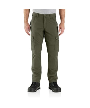 *Sizing Note* Carhartt are more generously sized, you may need to consider dropping down a size from your traditional workwear clothing. Cordura -lined front ledge pockets. Cordura reinforced back pockets. Long Trousers. Relaxed fit, straight leg.