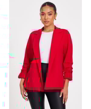 - Ruched sleeves - Collar neckline - Model height: 5'3" - Model wears uk 6 / us 2 / eur 34 - Always check the wash care label - Cool hand wash with mild detergent