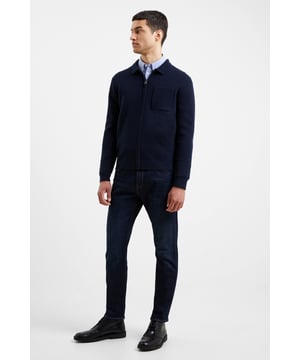 Bring your knitwear into modern times with this knitted zip jumper from French Connection. Features soft long sleeves, a handy breast pocket and zip-through fastening, making it undeniably versatile for wearing alone, with a casual tee or a classic shirt.