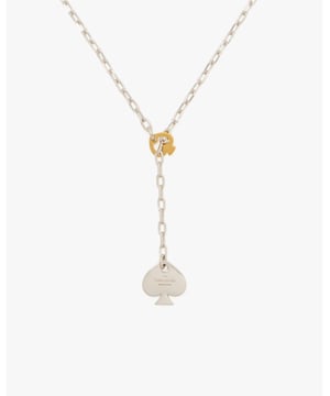 Statement Spade Lariat Necklace, Lariat Necklace