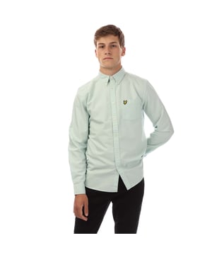 Heren Lyle And Scott Plain Oxford overhemd in blauw.- Oxford kraag.- Lange mouwen met knoopmanchetten.- Knoopsluiting voor.- Opgezette borstzak.- Geborduurd logo.- Normale pasvorm.- 100% katoen.- Ref: LW2112VX303