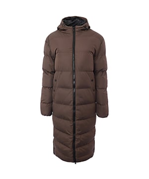Men's Longline Puffer Jacket with Hood