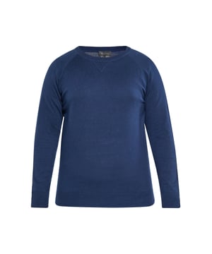 Werten Sie Ihren Stil mit diesem einfachen Pullover mit Rundhalsausschnitt auf, der auf Komfort und Vielseitigkeit ausgelegt ist. Der Jacquard-Stoff verfügt über gerippte Besätze, die ihm Struktur verleihen, während die eng anliegende Passform an den Handgelenken für Wärme sorgt. Mit seiner regulären Silhouette und den langen Ärmeln eignet sich dieser Pullover perfekt für Freizeitausflüge oder semi-formelle Veranstaltungen.  Pullover