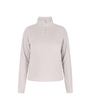 Entdecken Sie den Fleecepullover mit hohem Kragen, eine perfekte Kombination aus Stil und Funktion. Mit seinem praktischen Teilreißverschluss für anpassbare Bedeckung und den langen Ärmeln ist dieses schlichte und doch schicke Stück ideal für den Alltag oder legere Ausflüge. Genießen Sie Wärme und Komfort mit diesem vielseitigen Fleecepullover.  Fleecepullover