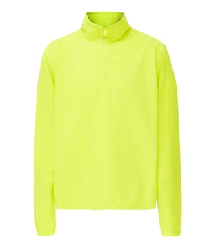 Entdecken Sie unseren Fleece-Pullover mit hohem Kragen und halbem Reißverschluss für müheloses An- und Ausziehen. Mit langen Ärmeln sowie verstärktem Bündchen und Saum für zusätzliche Langlebigkeit. Der weiche Stoff bietet Wärme und Komfort – perfekt für entspannte Ausflüge oder Outdoor-Abenteuer in kühleren Klimazonen. Der Stehkragen sorgt für zusätzliche Gemütlichkeit, wenn er vollständig geschlossen ist.  Fleecepullover