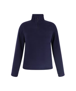 Elevate your everyday closet with this stylish fleece sweater in a relaxed fit. The zippered collar allows for adjustable ventilation. The long sleeves and straight cut make it perfect for everyday fashion or sporty style. Enjoy comfort in this versatile model from our Comfortable Collection.  Fleecepullover