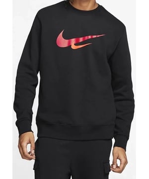 Nike Sportswear Multi Swoosh Graphic Crewneck Sweatshirt Comes with Ribbed Neckline, Hem and Cuffs.