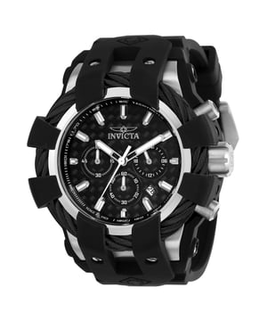 El Invicta 23855 tiene una caja de acero inoxidable de 48 millimetros con una esfera negro.
Esta modelo funciona con un movimiento de Cuarzo preciso.
Resistencia a la presión de aqua de 20 bares.
Este modelo es parte de la colección Invicta Bolt.

2 años de garantía Invicta.