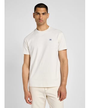 Lee – T-Shirt – Logo – Ecru – Relaxed – 100 % Baumwolle