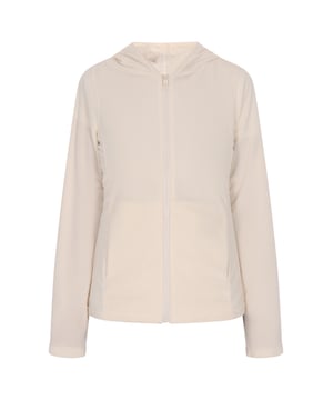 Ein vielseitiges Kleidungsstück für die Garderobe, dieser Kapuzenpullover verfügt über einen durchgehenden Reißverschluss für individuelle Styling-Optionen. Entworfen mit langen Ärmeln und einer gemütlichen Kapuze für zusätzliche Wärme und Schutz. Die gerippten Bündchen und der Saum sorgen für eine bequeme Passform, während der weiche Stoff Komfort für den täglichen Gebrauch bietet.  Fleecejacke