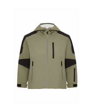 Werten Sie den Stil Ihres Kindes mit dieser modernen Jacke mit Kapuze auf, die für den urbanen Lebensstil konzipiert ist. Ausgestattet mit einer Kapuze mit verstellbarem Kordelzug und einem durchgehenden Reißverschluss sorgt es für eine perfekte Passform. Die kontrastierenden Farbblöcke an den Ärmeln verleihen Flair, während das lange Ärmeldesign und die verstellbaren Bündchen für Komfort sorgen. Reißverschlusstaschen bieten Praktikabilität für tägliche Abenteuer.