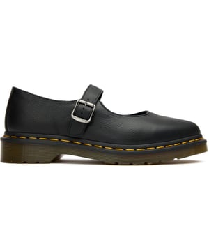 Crafted from soft Virginia leather, the Dr Martens Elphie is a contemporary twist on classic ballerina flats. These pointed ballet pumps blend quintessential Dr Martens durability with feminine elegance. The sleek black design features wrap-around laces for adjustable fit and style, while the tapered rubber sole provides the reliable grip you'd expect from this iconic brand. Perfect for those who appreciate edgy sophistication without sacrificing comfort in their everyday footwear.