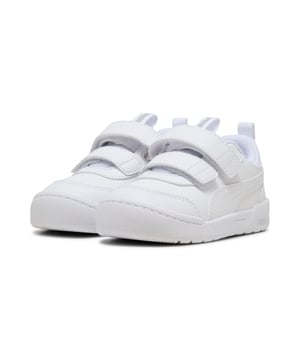 PRODUCT STORY: The Multiflex is back and better than ever! Now available in Low, Mid, and Boot styles, this everyday sneaker is built for active kiddos—perfect for school, playtime, and everything in between. With a durable, flexible design and a comfy fit for all-day wear, plus a kid-friendly hook-and-loop closure for quick on and off, these sneakers make every step easy. Get up and go with Multiflex! FEATURES & BENEFITS: KinderFit® sockliner print to help find the correct fit. DETAILS: Width: Regular; Toe Type: Rounded; Fastener: Hook and Loop; Heel type: Flat; Lining: Textile; Outsole: Rubber; Breathable mesh lining; Soft EVA sockliner; PUMA Toddlers: Recommended for toddlers between 0 and 4 years.