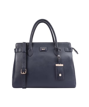 Crafted from soft premium leather, this elegant work bag combines style with functionality. Its spacious central compartment is smartly organized with slip and zipped pockets on both internal walls, while a padded section keeps your gadget safe. A top zip secures the contents, and a handy back slip pocket adds extra convenience. Carry it your way with the removable, adjustable shoulder strap, and enjoy the added touch of sophistication with a branded luggage tag accessory.