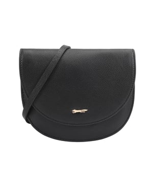 Discover the Hades Half-Moon Crossbody Bag, a perfect blend of elegance and functionality. This chic bag features stylish double flaps that enhance its sophisticated design, while the sleek silhouette is beautifully complemented by a refined metal logo at the front. With an adjustable shoulder strap, this bag offers comfort and convenience, making it an ideal accessory for any occasion. Elevate your outfit with this versatile crossbody bag that effortlessly combines style and practicality.
