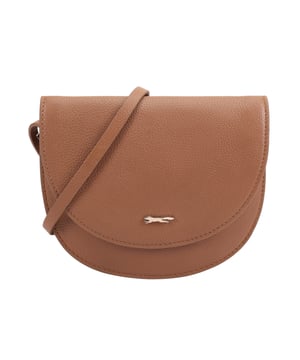 Discover the Hades Half-Moon Crossbody Bag, a perfect blend of elegance and functionality. This chic bag features stylish double flaps that enhance its sophisticated design, while the sleek silhouette is beautifully complemented by a refined metal logo at the front. With an adjustable shoulder strap, this bag offers comfort and convenience, making it an ideal accessory for any occasion. Elevate your outfit with this versatile crossbody bag that effortlessly combines style and practicality.