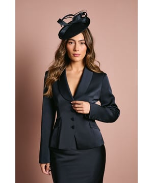 Elegant waisted jacket with luxurious satin lapel
        Flattering fitted silhouette with nipped-in waist
        Sophisticated button-front closure
        Sleek long sleeves with button detailing at cuffs
        Versatile crepe fabric for a polished look
    
    Exude sophistication and grace with this stunning waisted jacket from Coast. The satin lapel adds a touch of luxury, while the fitted silhouette accentuates your figure beautifully. Perfect for formal occasions, this jacket pairs seamlessly with the matching skirt for a coordinated ensemble that's sure to turn heads. Style it with elegant heels and a clutch for weddings or race days, or dress it down with tailored trousers for a chic office look. The versatile crepe fabric ensures comfort and ease of movement, making it an ideal choice for long events. Whether worn as part of a suit or as a standalone piece, this jacket is a wardrobe essential that embodies Coast's commitment to timeless elegance and quality craftsmanship.