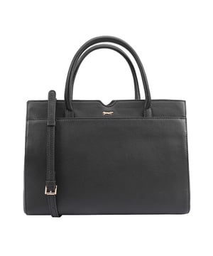 Introducing the MAHAVY Premium Leather Work and Travel Bag, crafted from luxurious soft leather for a perfect blend of style and functionality. This chic bag features two spacious main compartments and a secure central zip section, all elegantly fastened with a modern magnetic tab. Inside, you'll find thoughtfully designed zipped and slip pockets to keep your essentials like keys, coins, and phone organized. With a removable and adjustable shoulder strap, the MAHAVY bag is the ideal companion for your daily adventures or travel escapades.