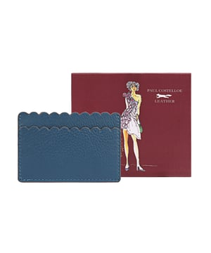 Introducing the Elegant Scallop Leather Card Holder, meticulously crafted from soft, genuine leather. This stylish accessory features exquisite scallop detailing that adds a touch of sophistication to your everyday essentials. Perfectly designed to organize your travel or bank cards, this card holder is not just practical but also a fashion statement. It comes beautifully packaged in a gift box, making it an ideal gift for yourself or a loved one. Elevate your accessory game with this must-have leather card holder.