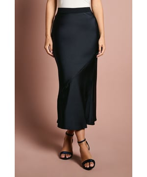 Fitted silhouette with a flared hem for a graceful mermaid effect
        Satin detailing adds a luxurious touch to the design
        Asymmetrical seam detail on the front creates visual interest
        Midi length offers a sophisticated and versatile look
        Smooth, sleek fabric drapes beautifully for a flattering fit
    
    This Coast satin detail fitted skirt is the epitome of elegance and sophistication. Perfect for those special occasions where you want to make a lasting impression, this skirt combines timeless style with modern detailing. The fitted silhouette hugs your curves before gracefully flaring out at the hem, creating a stunning mermaid effect that's sure to turn heads. Pair it with the matching jacket for a polished ensemble ideal for weddings, the races, or formal events. For a more versatile look, style it with a crisp blouse and statement jewellery. The asymmetrical seam detail adds a contemporary twist, while the satin accents catch the light beautifully as you move. Complete your outfit with sleek heels and a clutch bag to radiate confidence and grace at your next sophisticated soire.