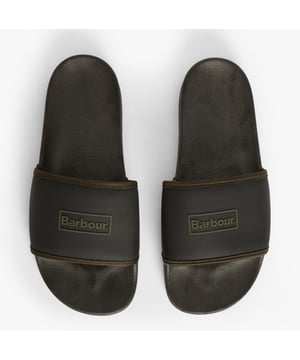These men's sliders feature a polyurethane upper, neoprene lining, and rubber sole for lightweight comfort. Ideal for casual wear, they are slip-on and easy to clean