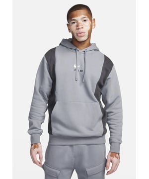 Nike Mens Panel Hoodie. - -. Standard Fit Hoodie Features a Classic Overhead Design. - -. Made From a Soft and Breathable Cotton-poly Fleece Fabric. - - . Features an Adjustable Hood for Custom Coverage. - - . Ribbed Cuffs to Hold the Shape. - - . Featuring a Kangaroo Pocket for Storage. - - . Nike Air Logo on the Chest.