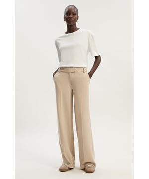 A capsule wardrobe piece that can be styled multiple ways, these trousers are cut in a modern straight leg design that hangs to the ankles with classic belt loops for practicality. Pair this piece with a matching blazer for a sleek workwear ensemble that can go from desk to dinner.Straight legBelt loopsTailored Browse this seasons suits now.