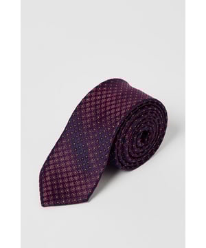 Burgundy Foulard Tie