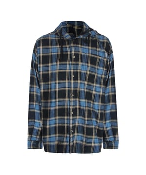 Til je stijl naar een hoger niveau met dit Diesel Black Shirt. Het opvallende ruitjesmotief en de unieke capuchon zorgen ervoor dat je opvalt. Perfect om een ​​statement te maken en warm te blijven bij kouder weer.