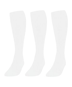 Engineered to UK standards, these ultimate all-round sports socks for kids deliver comfort, durability, and performance for every game. Perfect for football, rugby, hockey, and more, they feature a snug, supportive fit that stays secure during intense play. Breathable and soft, they help keep feet cool and dry, while reinforced areas add lasting strength. Available in classic sports colours—Black, Navy, Red, Royal, and White