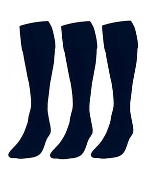 Engineered to UK standards, these ultimate all-round sports socks for kids deliver comfort, durability, and performance for every game. Perfect for football, rugby, hockey, and more, they feature a snug, supportive fit that stays secure during intense play. Breathable and soft, they help keep feet cool and dry, while reinforced areas add lasting strength. Available in classic sports colours—Black, Navy, Red, Royal, and White