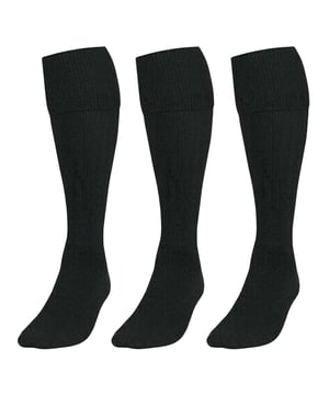 Engineered to UK standards, these ultimate all-round sports socks for kids deliver comfort, durability, and performance for every game. Perfect for football, rugby, hockey, and more, they feature a snug, supportive fit that stays secure during intense play. Breathable and soft, they help keep feet cool and dry, while reinforced areas add lasting strength. Available in classic sports colours—Black, Navy, Red, Royal, and White