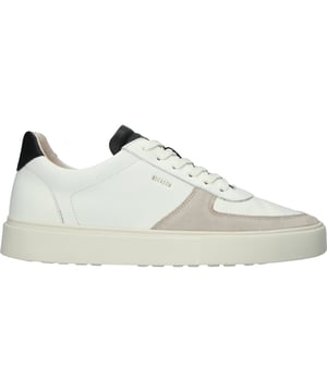 Sneaker (low) der Marke Blackstone. In der Farbe WHITE BLACK. Hergestellt aus Leather mit einem Futter aus Leather. Dieser Schuh ist mit einer Cup Sohle gefertigt.