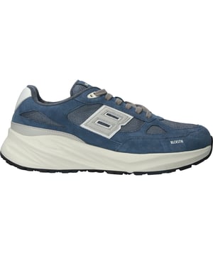 Runner Sneaker van het merk Blackstone. In de kleur SPACE BLUE. Gemaakt van Suede met een voering van Terry. Deze schoen is gemaakt met een EVA zool.