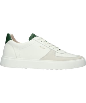 Sneaker (low) der Marke Blackstone. In der Farbe WHITE GREEN. Hergestellt aus Leather mit einem Futter aus Leather. Dieser Schuh ist mit einer Cup Sohle gefertigt.