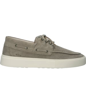 Sneaker (low) der Marke Blackstone. In der Farbe SALVIA. Hergestellt aus Suede mit einem Futter aus Leather. Dieser Schuh ist mit einer Cup Sohle gefertigt.