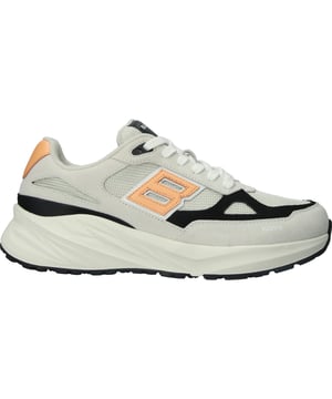 Runner Sneaker van het merk Blackstone. In de kleur LIGHT GREY PEACH. Gemaakt van Suede met een voering van Terry. Deze schoen is gemaakt met een EVA zool.