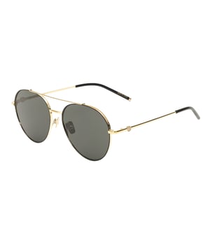 Gafas de sol unisex de color dorado - Bellstaff MAGNUMDORADON• material: titanio• color: dorado• tamaño: 58/17/145 mm (longitud de la lente / ancho del puente / longitud de la varilla)  HAND MADE IN JAPAN-HIGH GRADE MAZZUCHELLI AND JAPANESE ACETATE-HAND POLISHED-7 HINGES-BETA TITANIUM-CARL ZEISS AND JAPANESE LENSES-100% UV