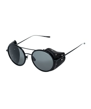 Belstaff Unisex Zonnebril PINNERNEGROCO - Materiaal: Titanium - Kleur frame: Zwart - Afmetingen: 53/19/145 mm (Diameter lens / Brug formaat / Lengte veren)