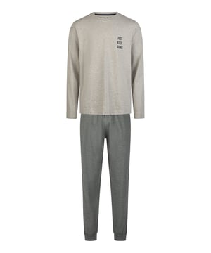 Cómodo pijama de Phil & Co. Berlín. El pijama tiene un corte amplio, holgado y acogedor. La cintura muy elástica y suave ejerce poca presión y hace que sean cómodos de llevar. Los conjuntos se componen de un pantalón y un top en diferentes diseños.