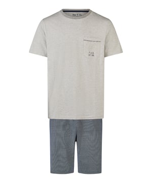Cómodo pijama de Phil & Co. Berlín. El pijama tiene un corte amplio, holgado y acogedor. La cintura muy elástica y suave ejerce poca presión y hace que sean cómodos de llevar. Los conjuntos se componen de un pantalón y un top en diferentes diseños.