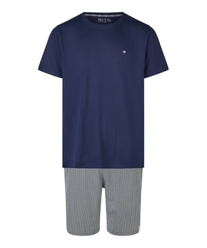 Cómodo pijama de Phil & Co. Berlín. El pijama tiene un corte amplio, holgado y acogedor. La cintura muy elástica y suave ejerce poca presión y hace que sean cómodos de llevar. Los conjuntos se componen de un pantalón y un top en diferentes diseños.
