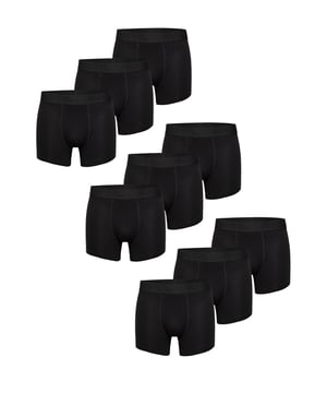 Trunks in een multi-pack van Phil & Co; voor iedereen die van comfortabel houdt! De sets bestaan uit zes retro shorts in verschillende designs. De liefdevol ontworpen zwembroeken voegen variatie toe aan je garderobe. De materiaalmix van zacht katoen en comfortabele stretchvezels garandeert vormbehoud en comfort. De shorts hebben geen irriterende naden bij het zitvlak. De brede contrasterende tailleband geeft de shorts de finishing touch en zorgt ervoor dat de shorts niet afzakken en blijven zitten waar ze horen, zelfs onder druk.